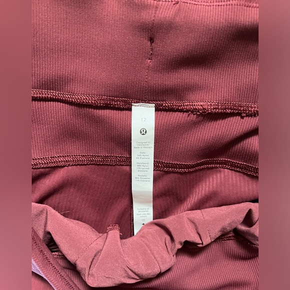 Lululemon Dance Studio Mid-Rise Jogger Full Length Garnet Burgundy Size 12 EUC - Picture 7 of 11